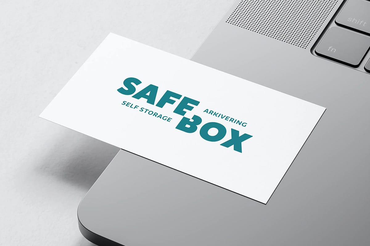 Safe Box logotyp visitkort